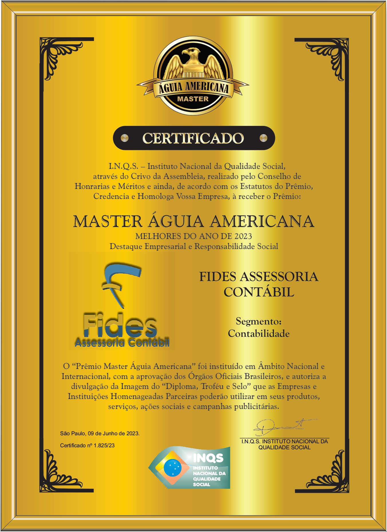 # CERTIFICADO AGUIA MASTER 2023 - FIDES_page-0001